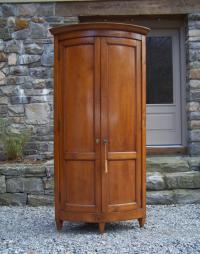 18thc country French provincial cherry corner cupboard c1780