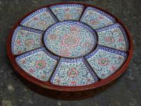 Chinese Canton enamel sweet meat tray