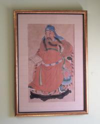 Chinese watercolor paintng of a Tang Official