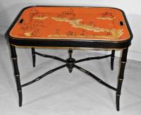 19th Century English painted tole tray
