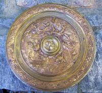 Louis Emile Cana bronze charger plaque c1890