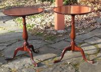 Matched pair of Nathan Margolis shop snake foot candle stands