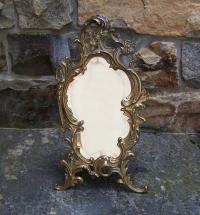 Rococo style beveled glass vanity mirror c1900