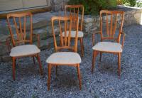 Koefoeds Hornslet Danish Modern teak dining chairs Demark c1960