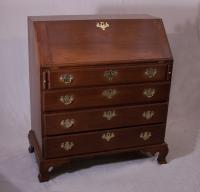 American Chippendale style slant front cherry desk