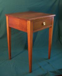 Antique American Heppelwhite country cherry one drawer stand c1820