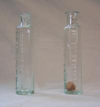 Dr McMunn elixir of opium blown glass bottles c1830