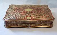 Antique French boulle work game box