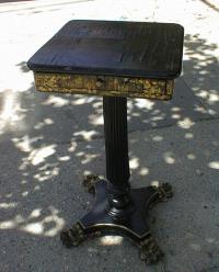 Antique Chinese furniture lacquered sewing stand table