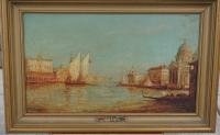 Felix Ziem Venetian seascape oil painting on artist board c1870