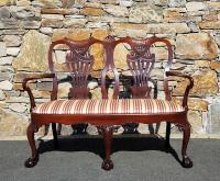 Centennial Chippendale mahogany double settee