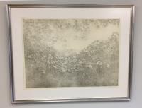 Richard Claude Ziemann etching Maple Leaves and Vines
