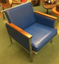 Mid century modern chrome armchair by InterRoyal Corporation