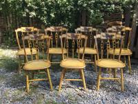 William Capen set of painted Windsor chairs c1830