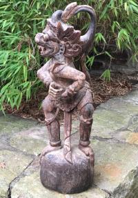 Asian temple guardian sculpture c1900