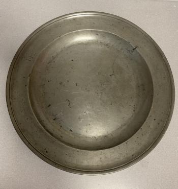 Image of Thomas Griffin pewter charger c1760