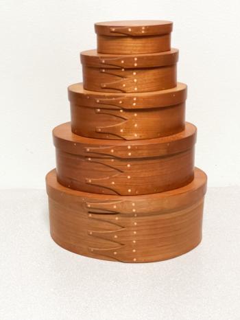 Image of Shaker style 5 nesting pantry boxes