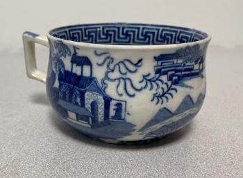 Image of Staffordshire blue and white coffee cup c1820