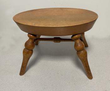 Image of 19thc John L Underwood maple footstool