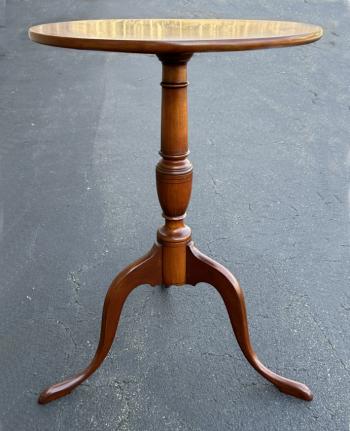 Image of Snake foot candle stand in Queen Anne style