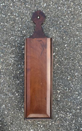 Image of 18thc English mahogany candle box