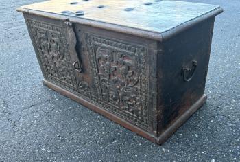Image of Small travel trunk northern India c1800