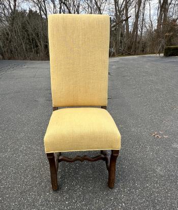 Image of French walnut side chair circa 1700