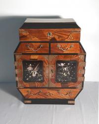 Japanese parquetry jewelry or valuables box
