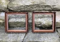 Pair of American black walnut picture frames c1865