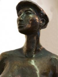 Alvis Turner bronze sculpture of a standing woman