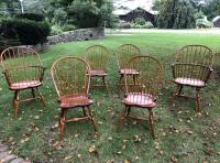 Set of Windsor dining chairs