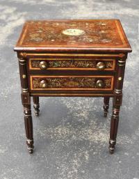 New York mahogany stand with painted surface c1830