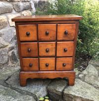 Antique pine country spice cabinet c1900
