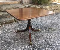 English Regency style mahogany pedestal table