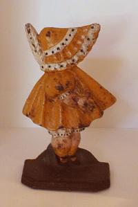 Antique Victorian Sun Bonnet baby doorstop