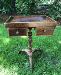 Rare French walnut pedestal stand c1790