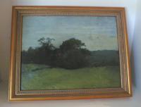 Antique Oil on canvas American Fannie Burr