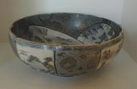 Japanese Satsuma rare blue Bowl Meiji period