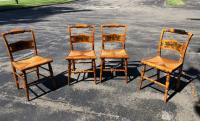 Vintage set of original Hitchcock chairs c1950