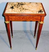 Louis XVI Style Marble Top side Table