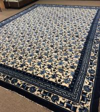 Antique Chinese blue and white carpet