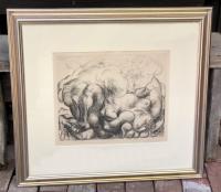 Signed Pablo Picasso lithograph Vollard Suite 1952