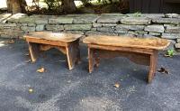 American primitive country pine benches