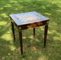 Maitland Smith games table for chess and backgammon