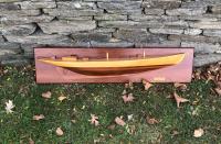 A Dorman half hull model of a Gloucester fisherman