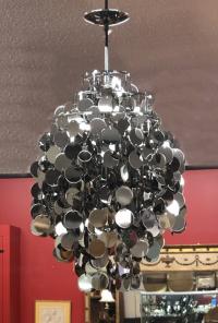 Verner Panton Fun 1DA chandelier in stainless steel