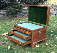 Mahogany collectors cabinet or coffee table c1900