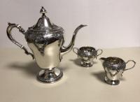 Antique 3 piece sterling silver tea set