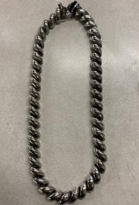 Heavy  Italian sterling silver twist chain