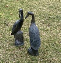 Maitland Smith bronze ibis crane bird sculptures